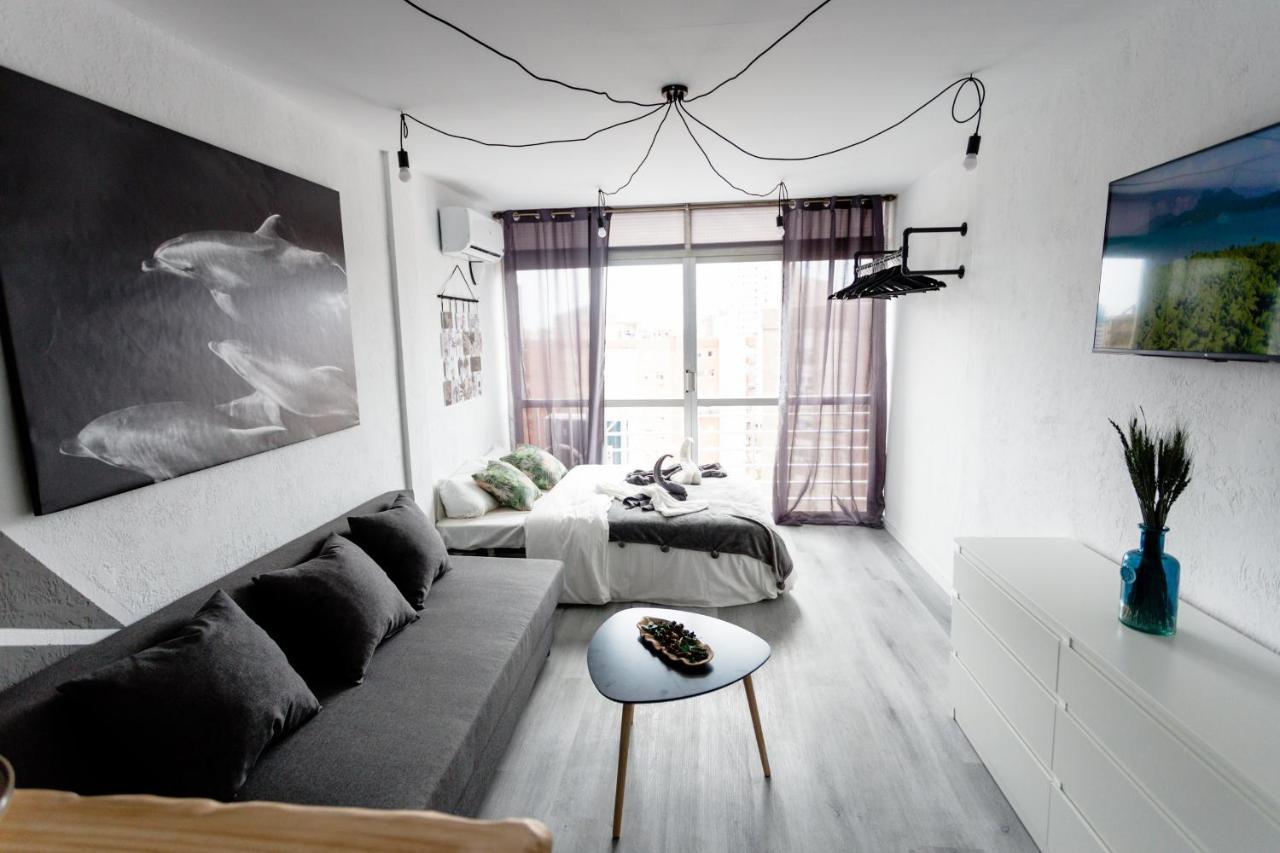 Modern Studio With See And City View 貝尼多姆 外观 照片