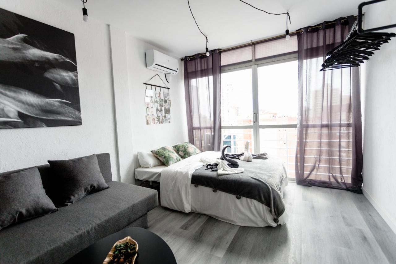 Modern Studio With See And City View 貝尼多姆 外观 照片
